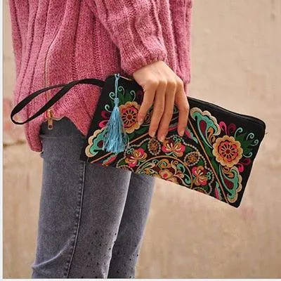 National Canvas Fashion Wallet Zipper bag