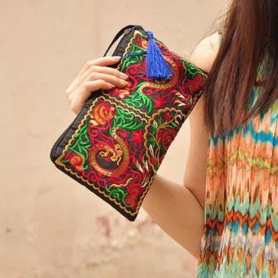 National Canvas Fashion Wallet Zipper bag