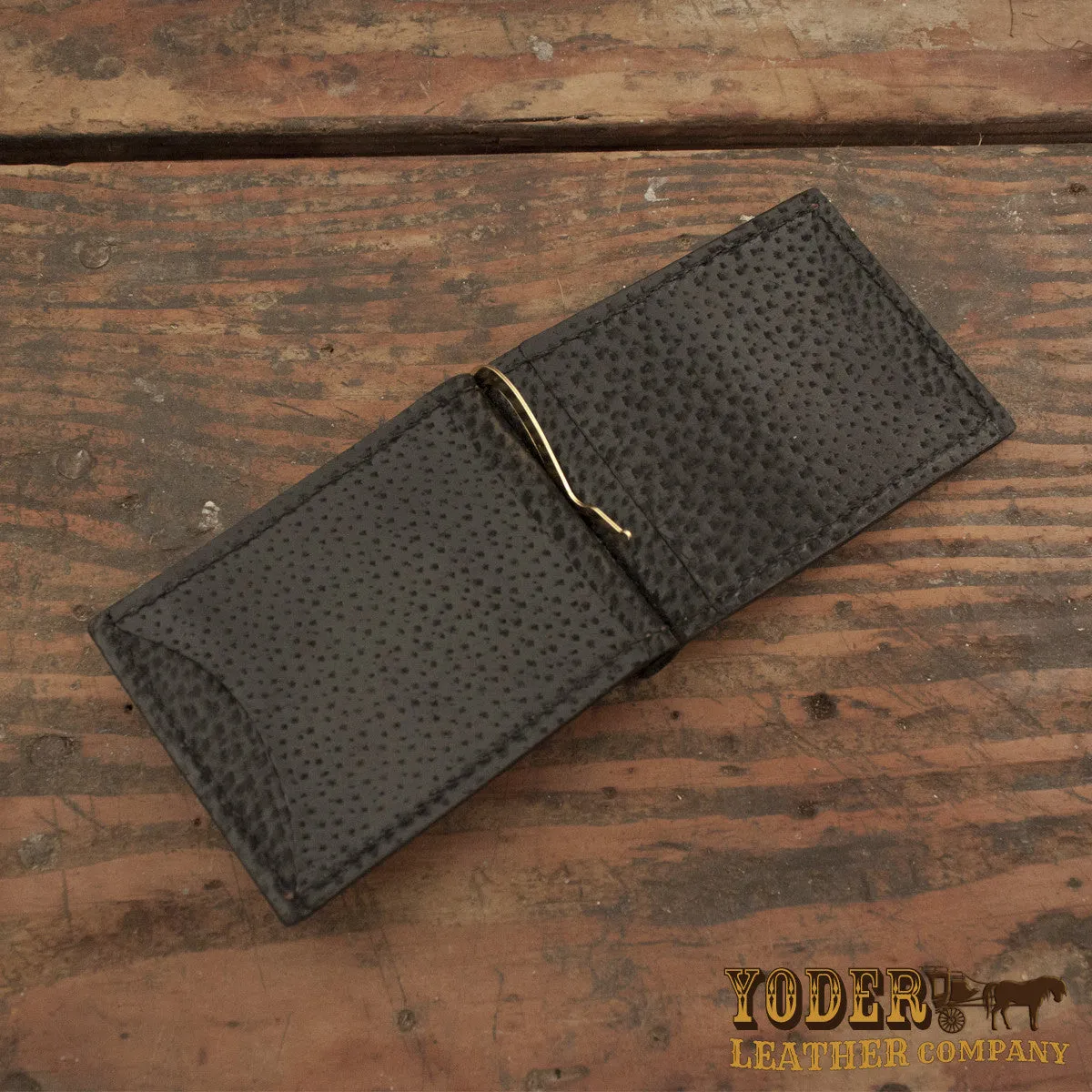 Ostrich Brown Skinny Clip