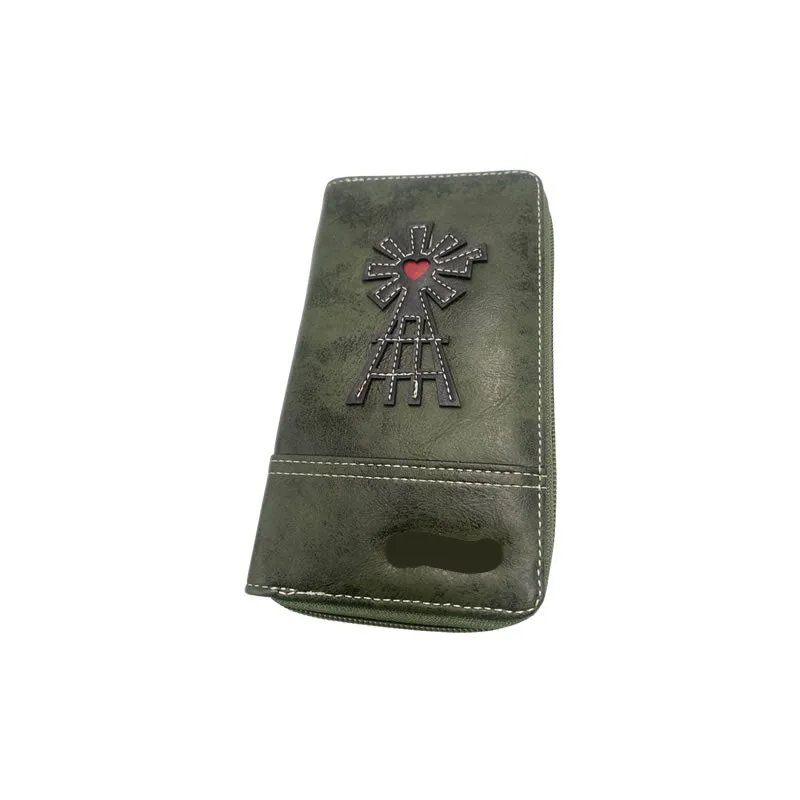 Pu Leather Wallet P222-E9 Green