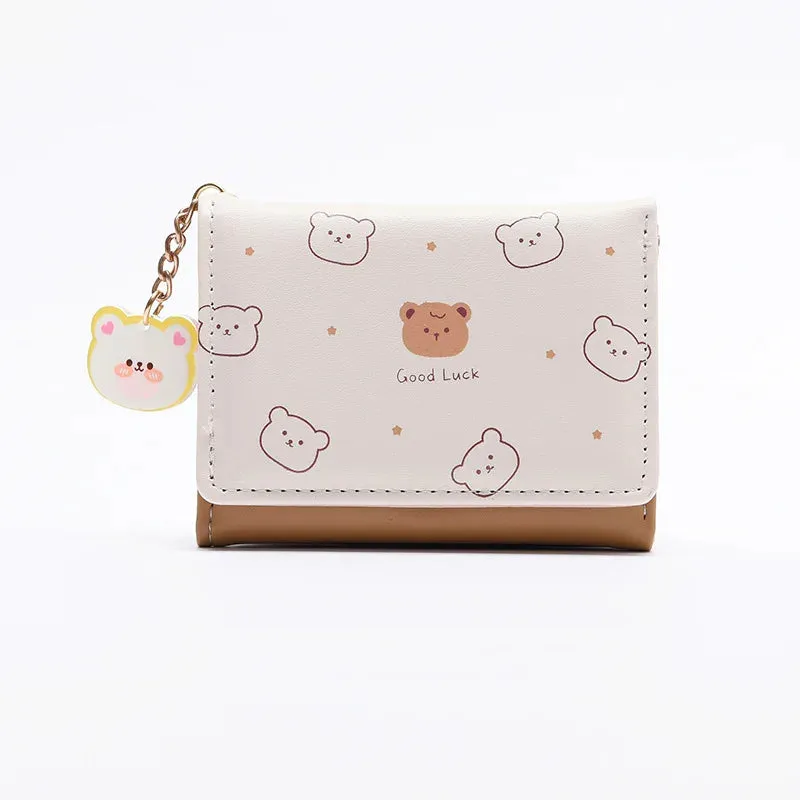 "Good Luck" Bear Wallets