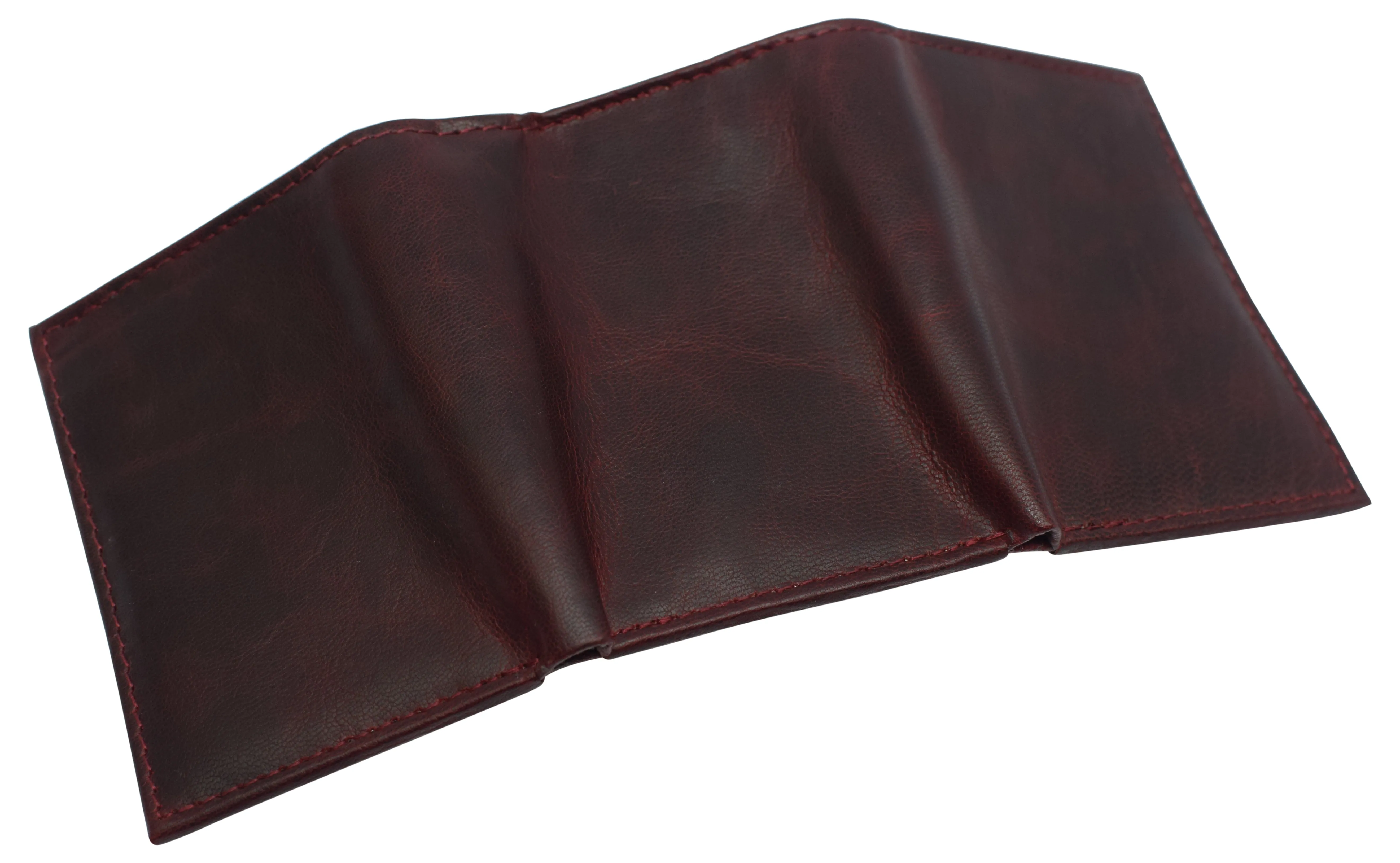 Real Cowhide Leather Wallets for Men RFID Blocking Slim Trifold Wallet with ID & Card Slots