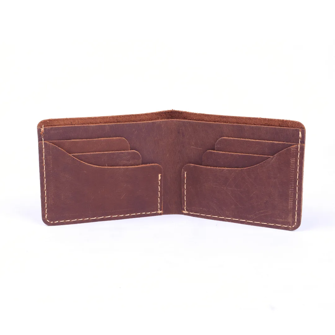 Rustic Classic Bi-fold Leather Wallet