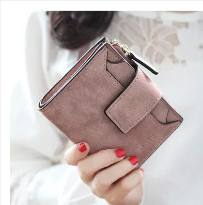 Slymaoyi 2017 New Fashion Women Wallet Retro Female Purse PU Zipper Wallets Short Design Clutch Femininas Brand Card Holder Gift