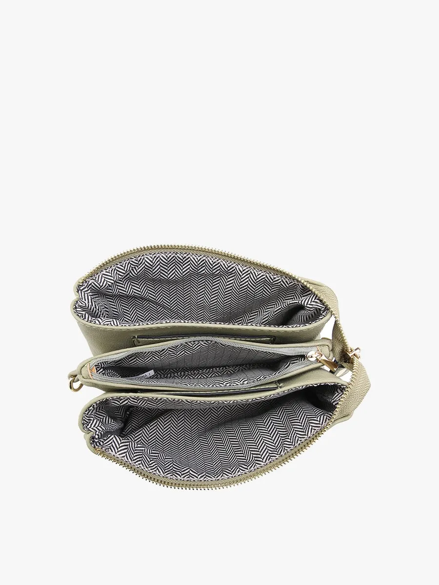 Small Crossbody/Wristlet - Light Beige