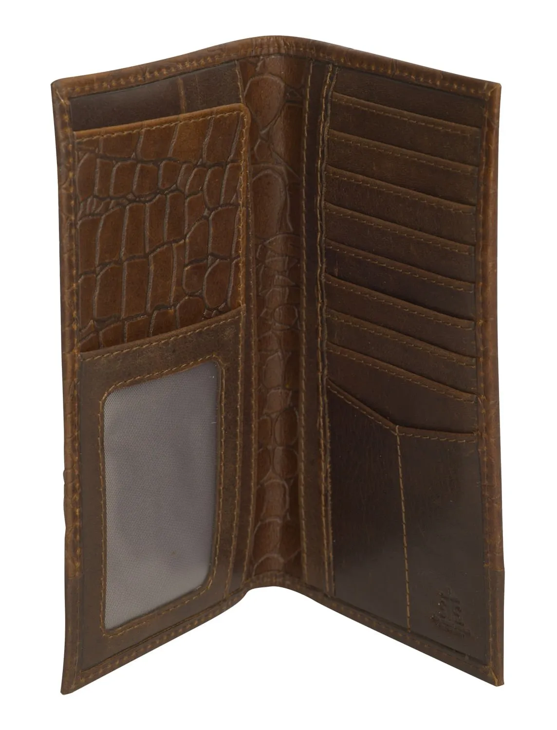 STS Men's Croc Long Bifold Wallet