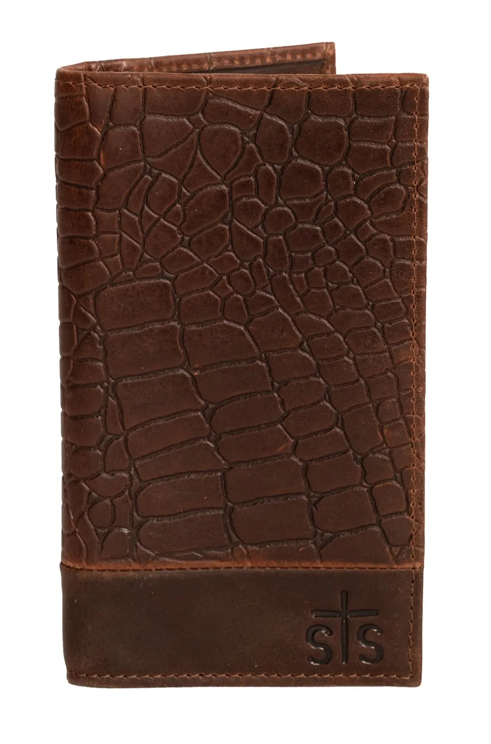 STS Men's Croc Long Bifold Wallet