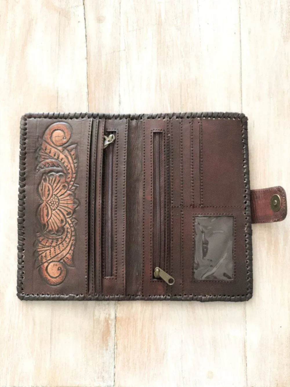 SUNFLOWER LEATHER WALLET