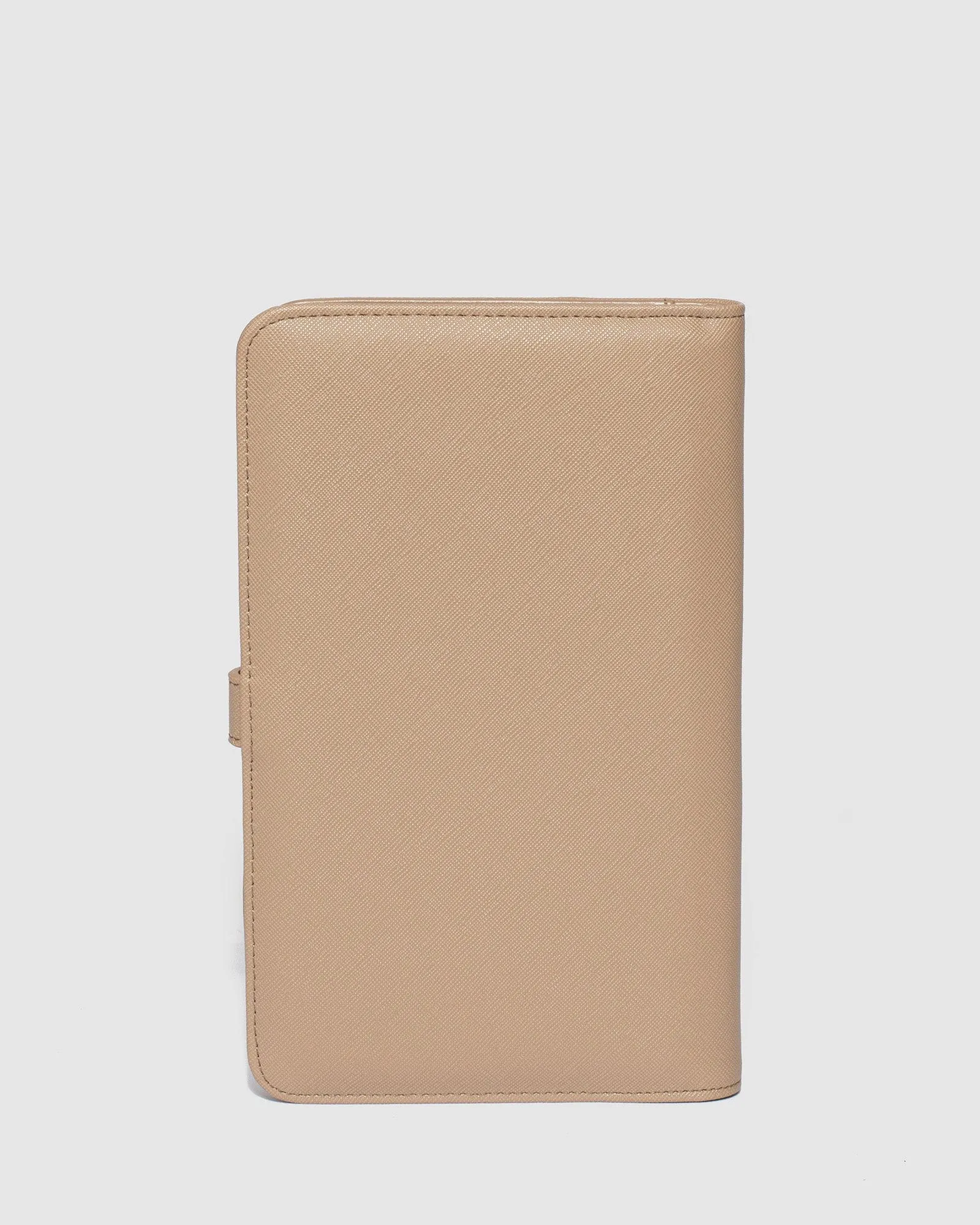Taupe Classic Travel Wallet