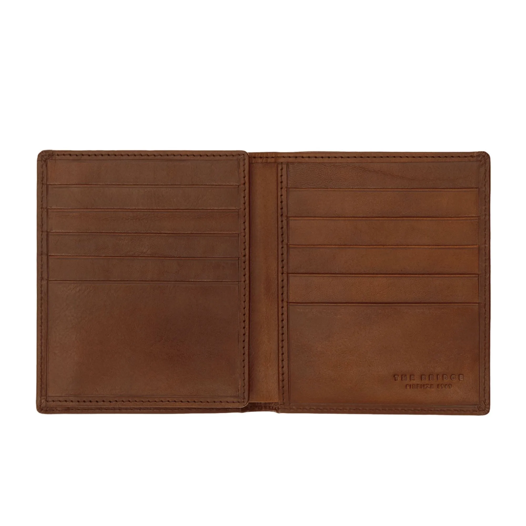 The Bridge Story Uomo Wallet with 10 CC Slots and Mesh Foldout