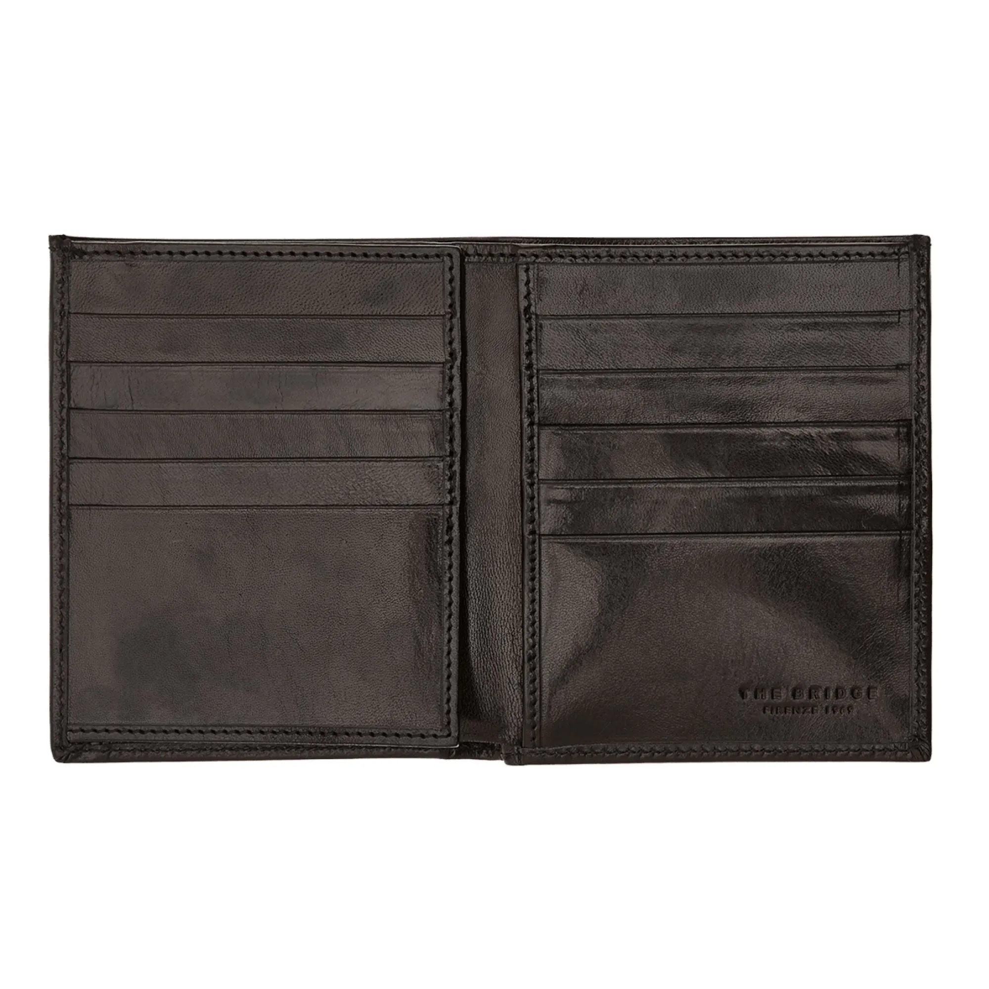 The Bridge Story Uomo Wallet with 10 CC Slots and Mesh Foldout
