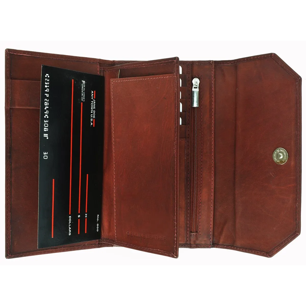 Thin and Classic Large Capacity Genuine Leather Clutch Women's Wallet
