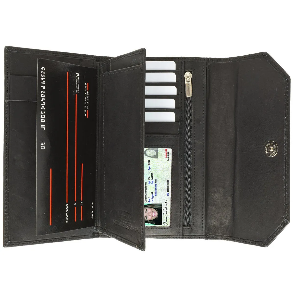 Thin and Classic Large Capacity Genuine Leather Clutch Women's Wallet