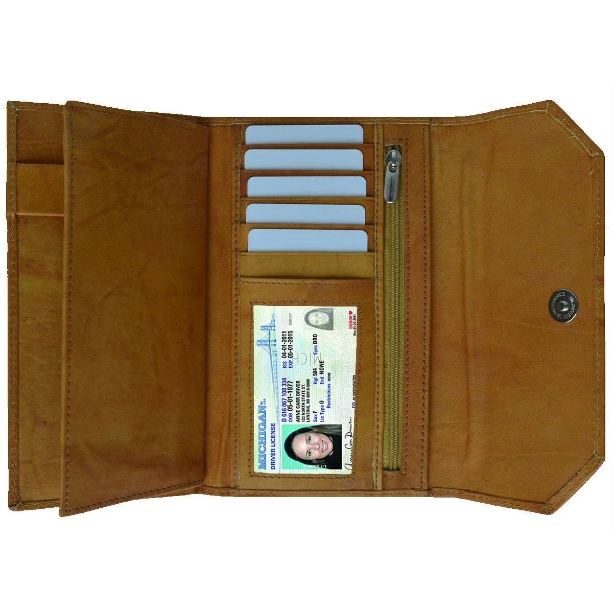 Thin and Classic Large Capacity Genuine Leather Clutch Women's Wallet