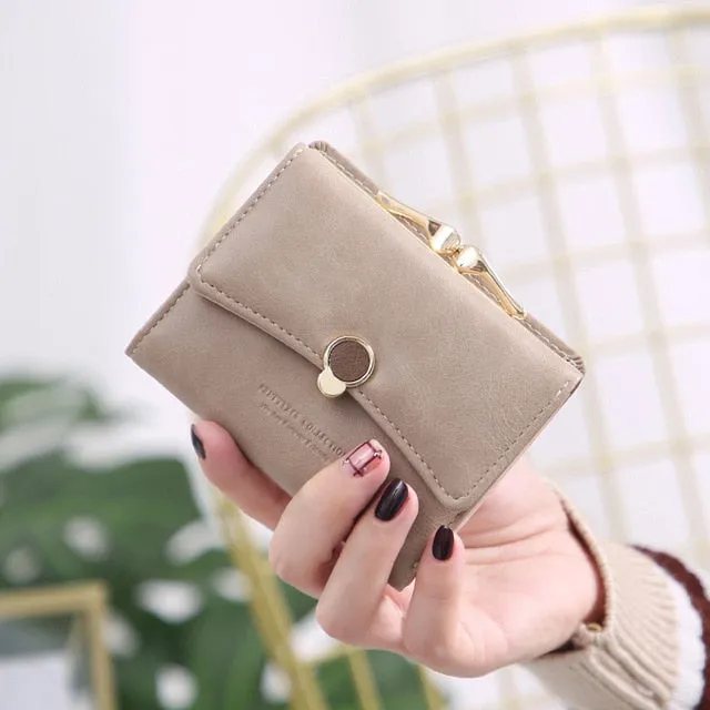 Three Fold PU Leather Coin Wallet