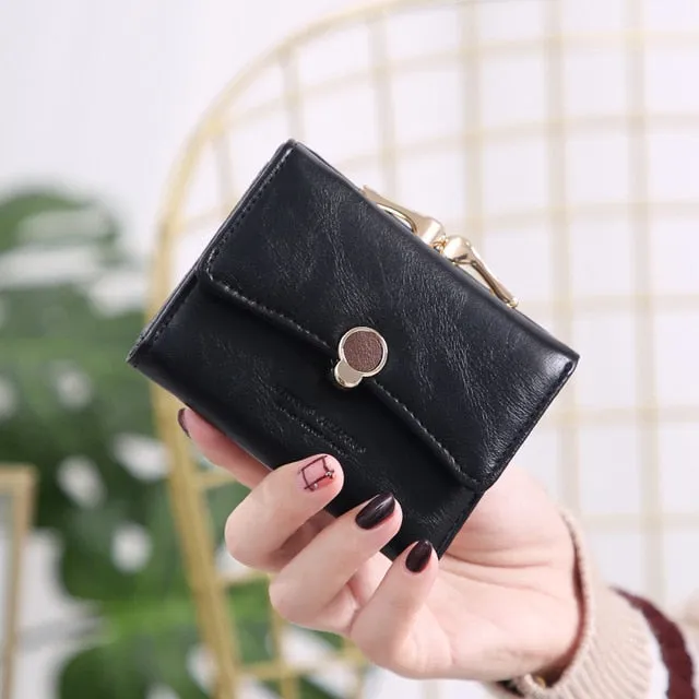 Three Fold PU Leather Coin Wallet