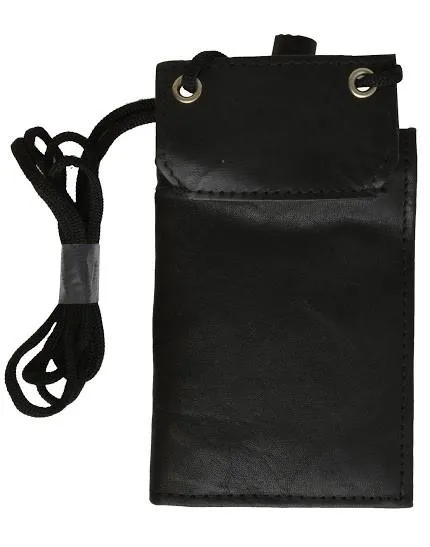 Unisex Genuine Leather Bi-fold ID Holder