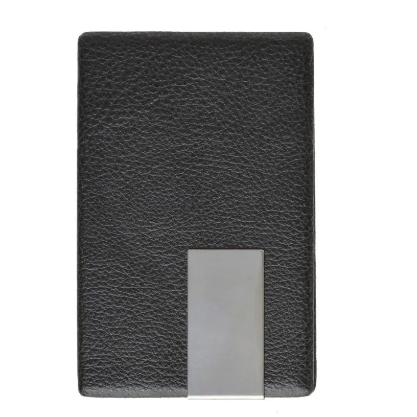 Vegan Leather Credit Card Holder with Magnetic Closure