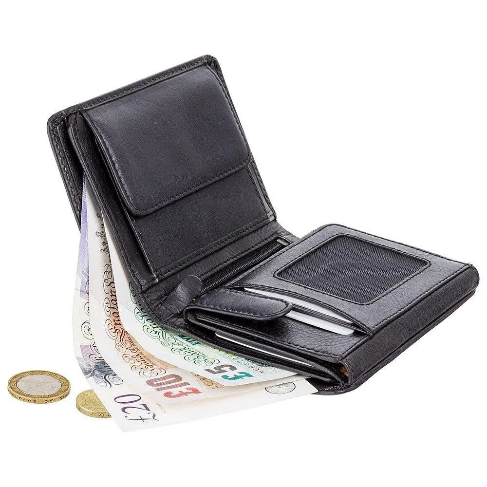Visconti Lucca Bi-fold Wallet - Black - TSC44Black
