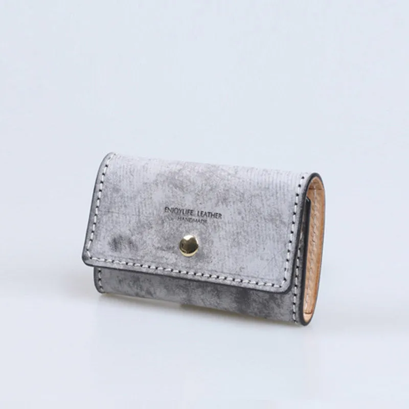 Women's Designer Key Holder Purse Small Leather Card Wallets for Women