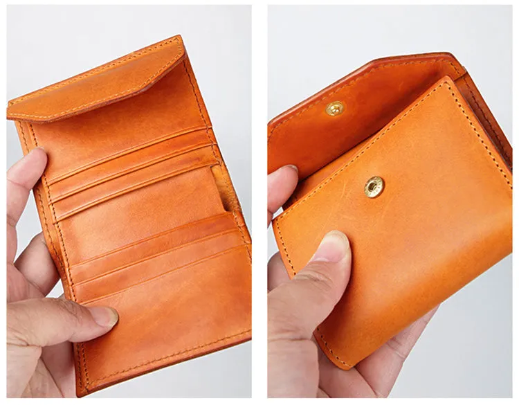 Womens Small Leather Wallet Purse Trifold Wallet For Women