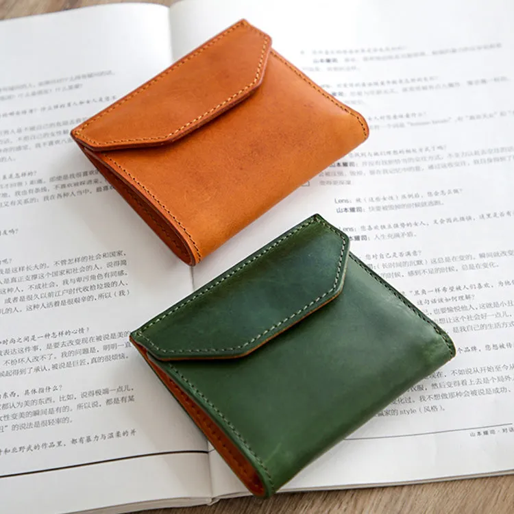 Womens Small Leather Wallet Purse Trifold Wallet For Women