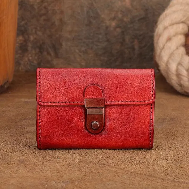 Women's Wallet With Lots Of Card Slots Leather Small Wallets For Women