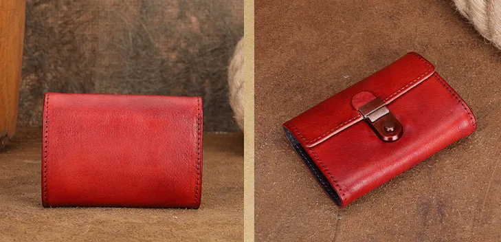 Women's Wallet With Lots Of Card Slots Leather Small Wallets For Women