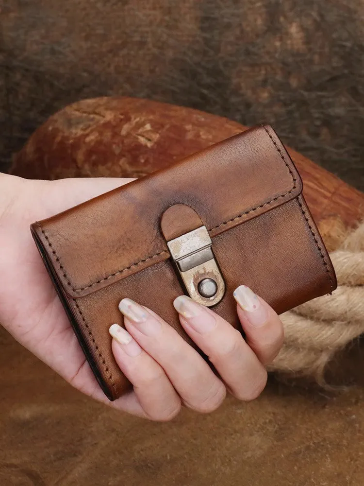 Women's Wallet With Lots Of Card Slots Leather Small Wallets For Women