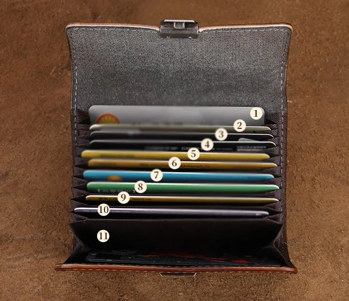 Women's Wallet With Lots Of Card Slots Leather Small Wallets For Women