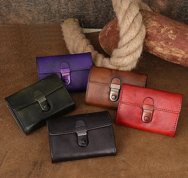 Women's Wallet With Lots Of Card Slots Leather Small Wallets For Women