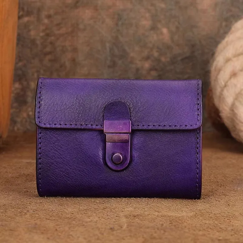 Women's Wallet With Lots Of Card Slots Leather Small Wallets For Women