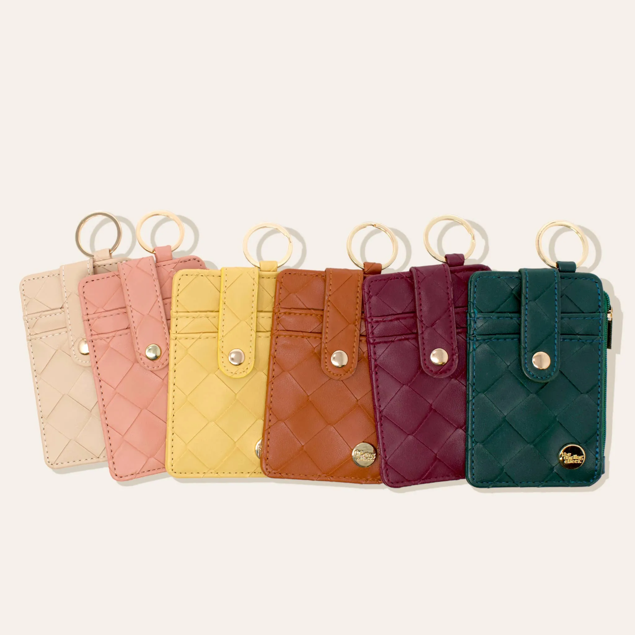 Woven Plum Keychain Wallet